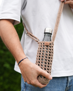 Naïda I Handgehäkelter Wasserflaschenhalter