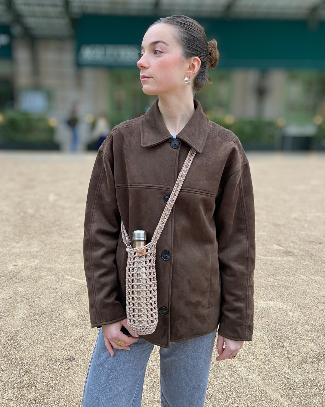 Naïda I Handgehäkelter Wasserflaschenhalter