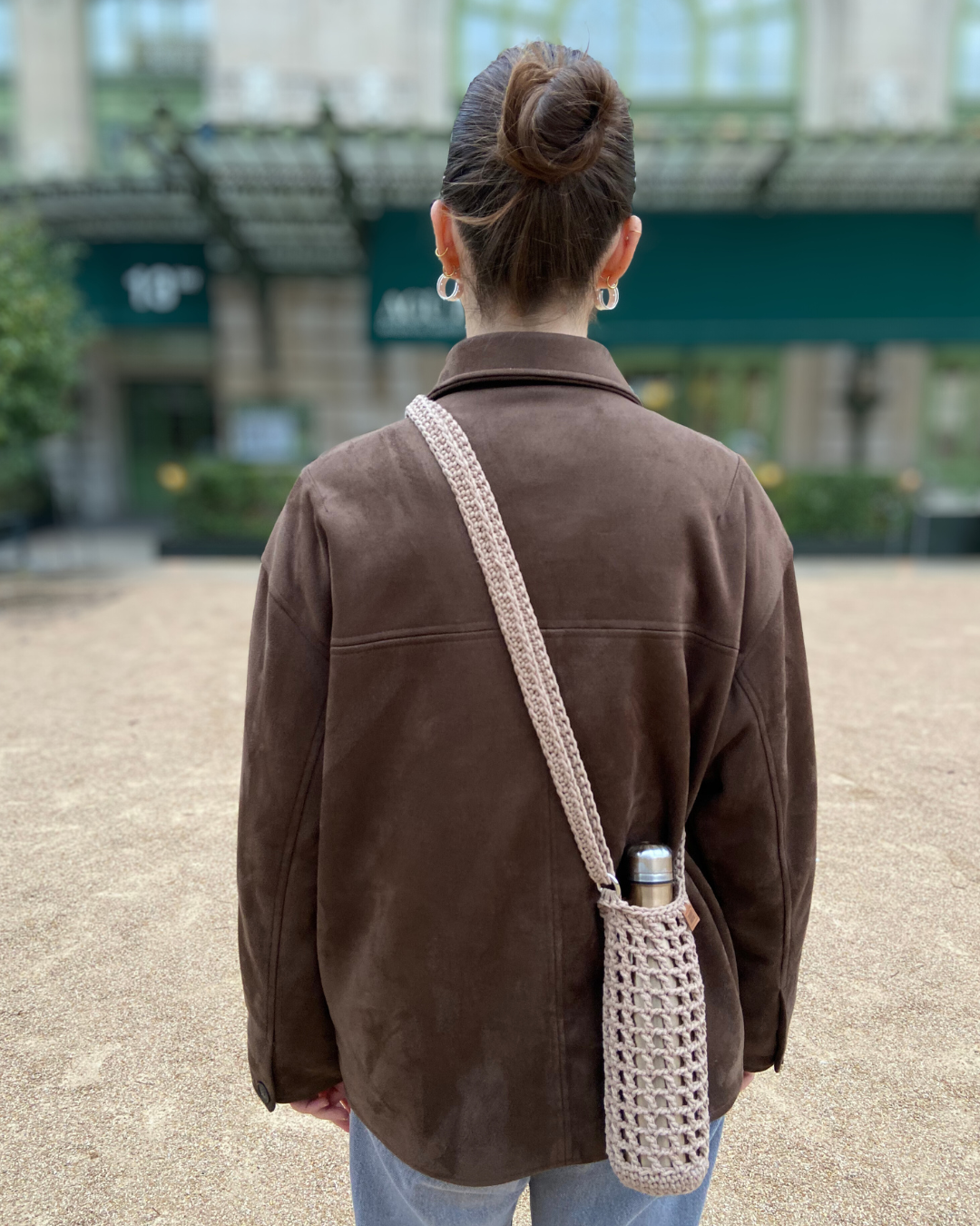 Naïda I Handgehäkelter Wasserflaschenhalter