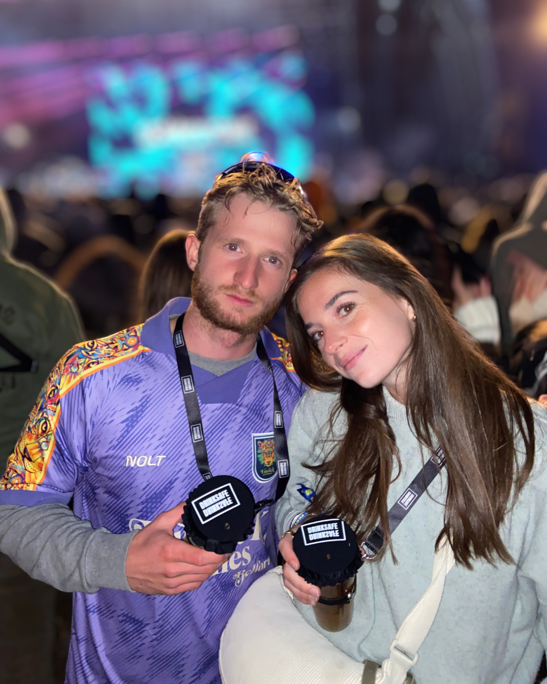 Porte-gobelet festival DrinkSafe en nylon upcyclé compatible ecocup
